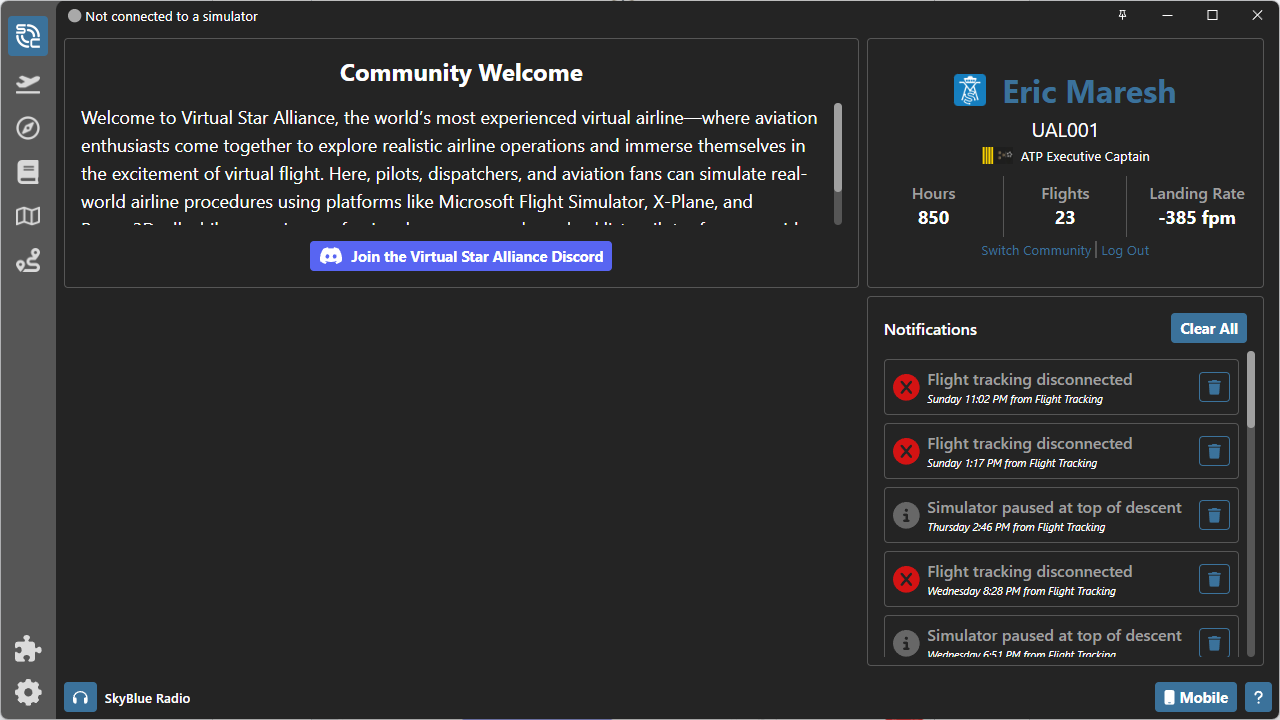 Virtual Star Alliance Logo